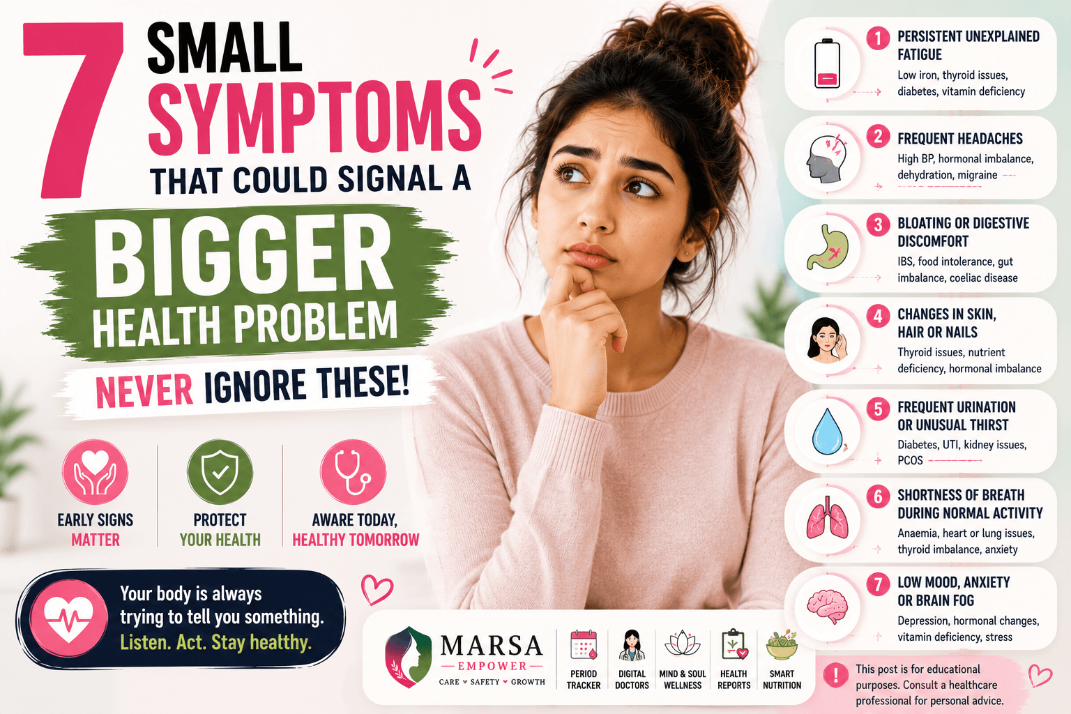 7 Small Symptoms That Signal Bigger Health Issues