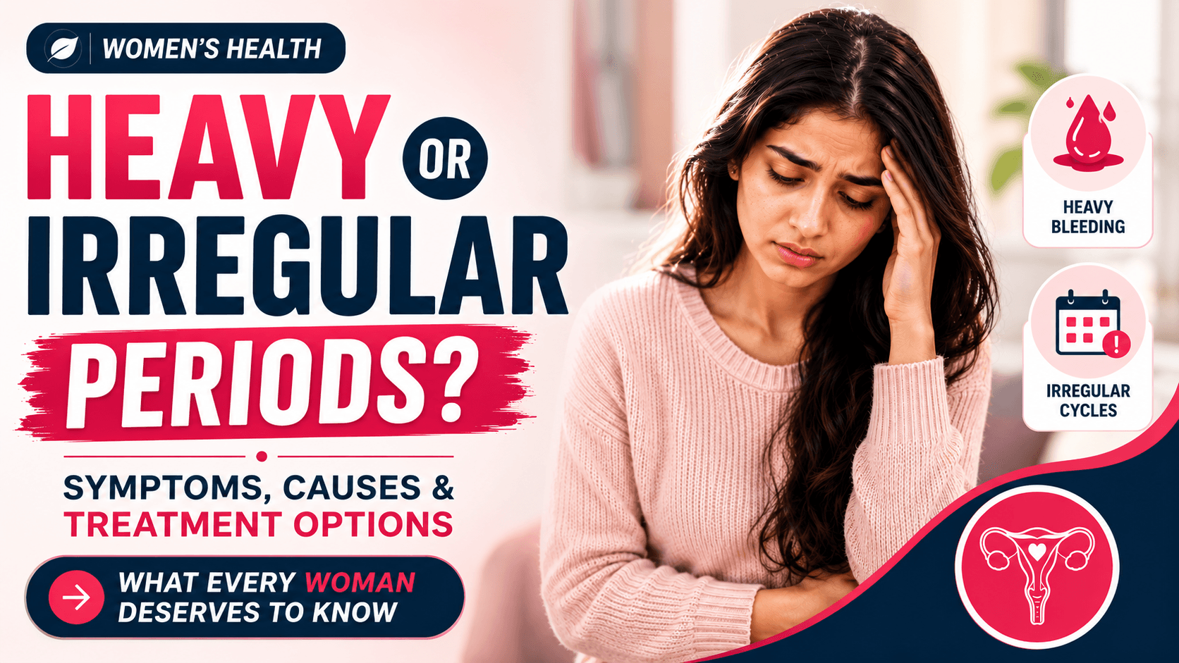 Heavy or Irregular Periods: Symptoms, Causes, and Treatment Options