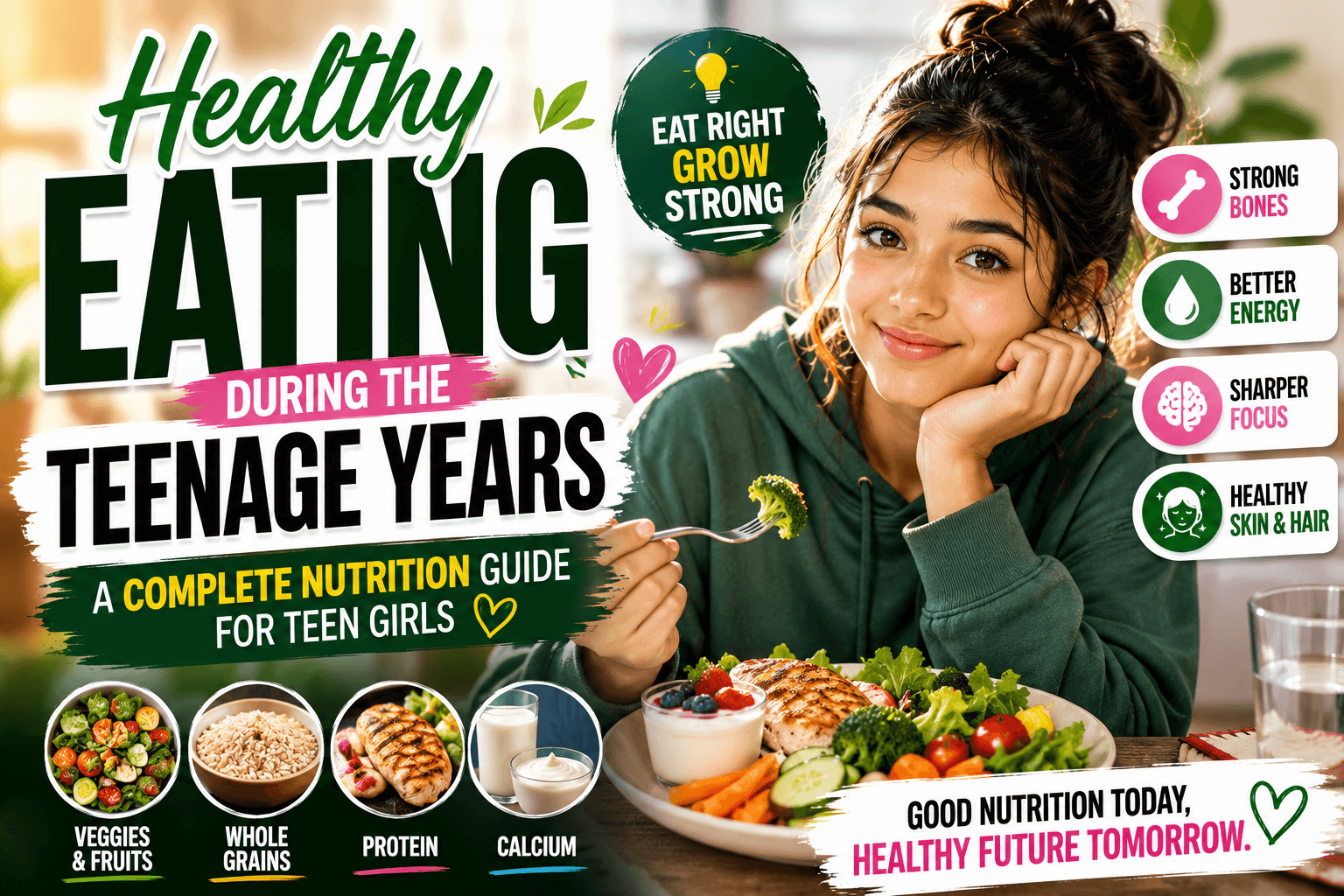Healthy Eating During the Teenage Years: A Complete Nutrition Guide for Teen Girls
