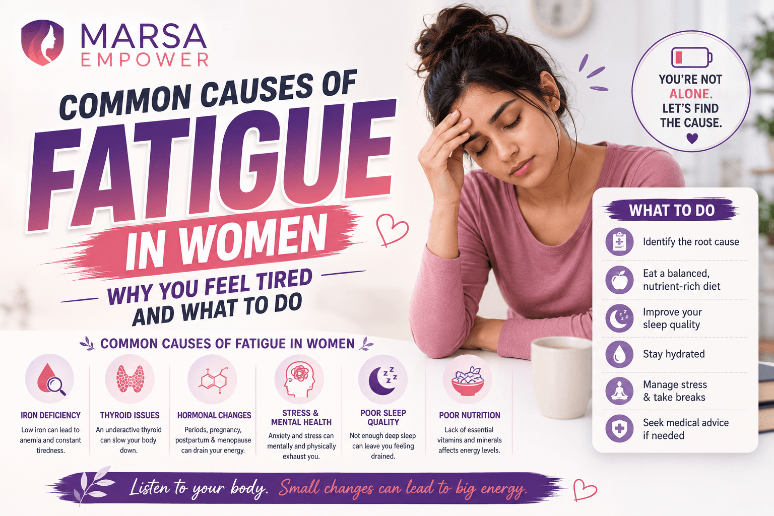 Common Causes of Fatigue in Women: Why You Feel Tired and What to Do