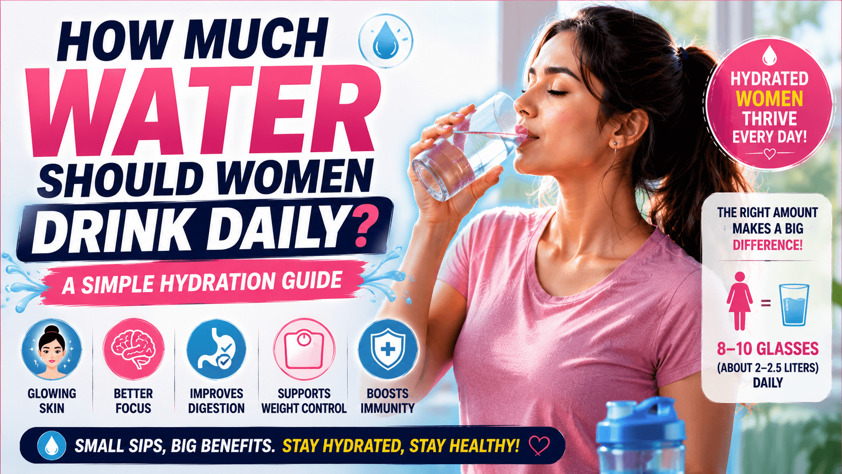 How Much Water Should Women Drink Daily? A Simple Hydration Guide