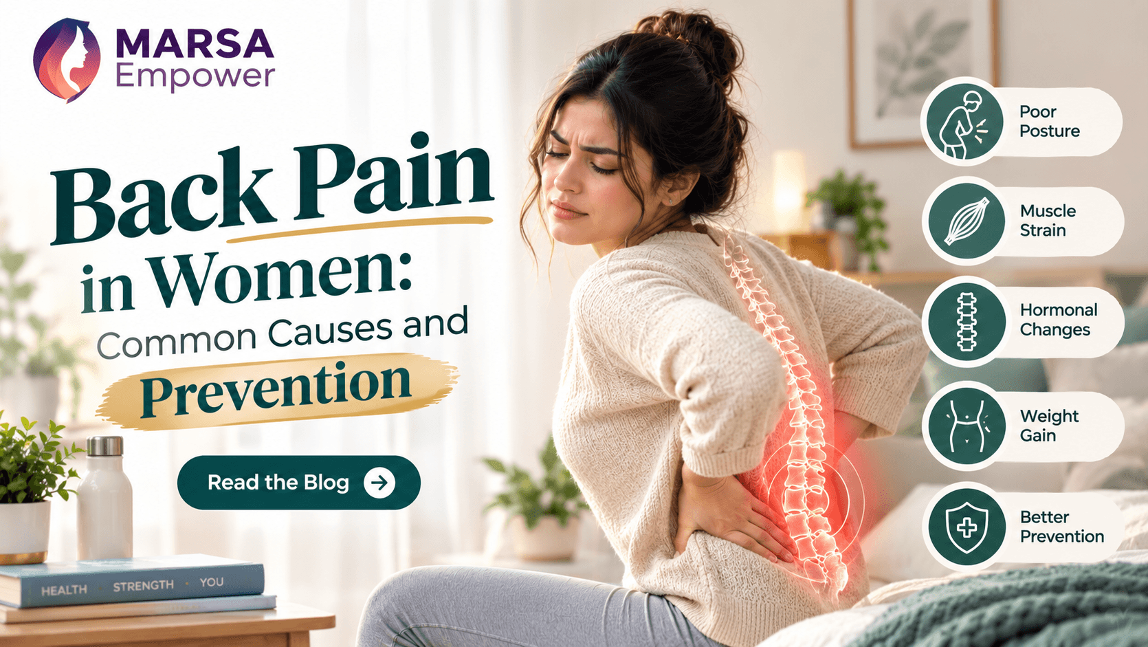 Back Pain in Women: Common Causes and Prevention