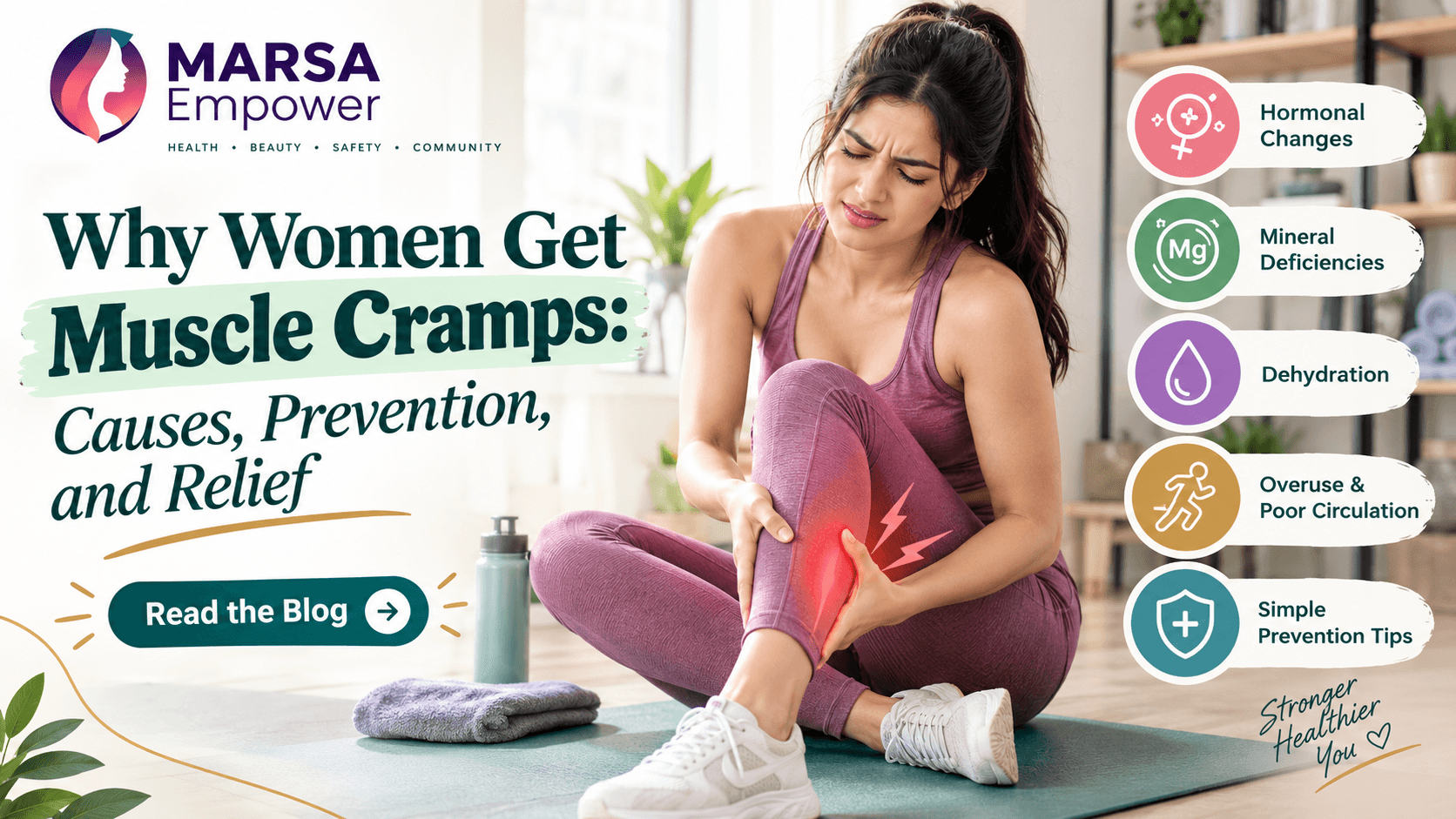 Why Women Get Muscle Cramps: Causes, Prevention, and Relief