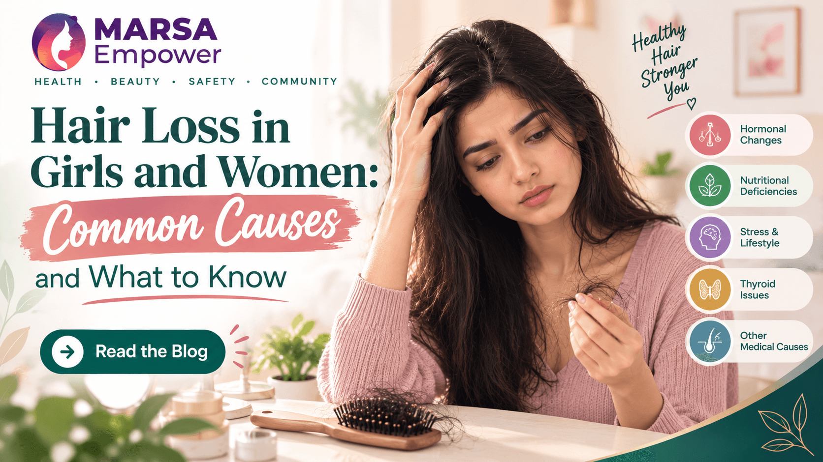 Hair Loss in Girls and Women: Common Causes and What to Know