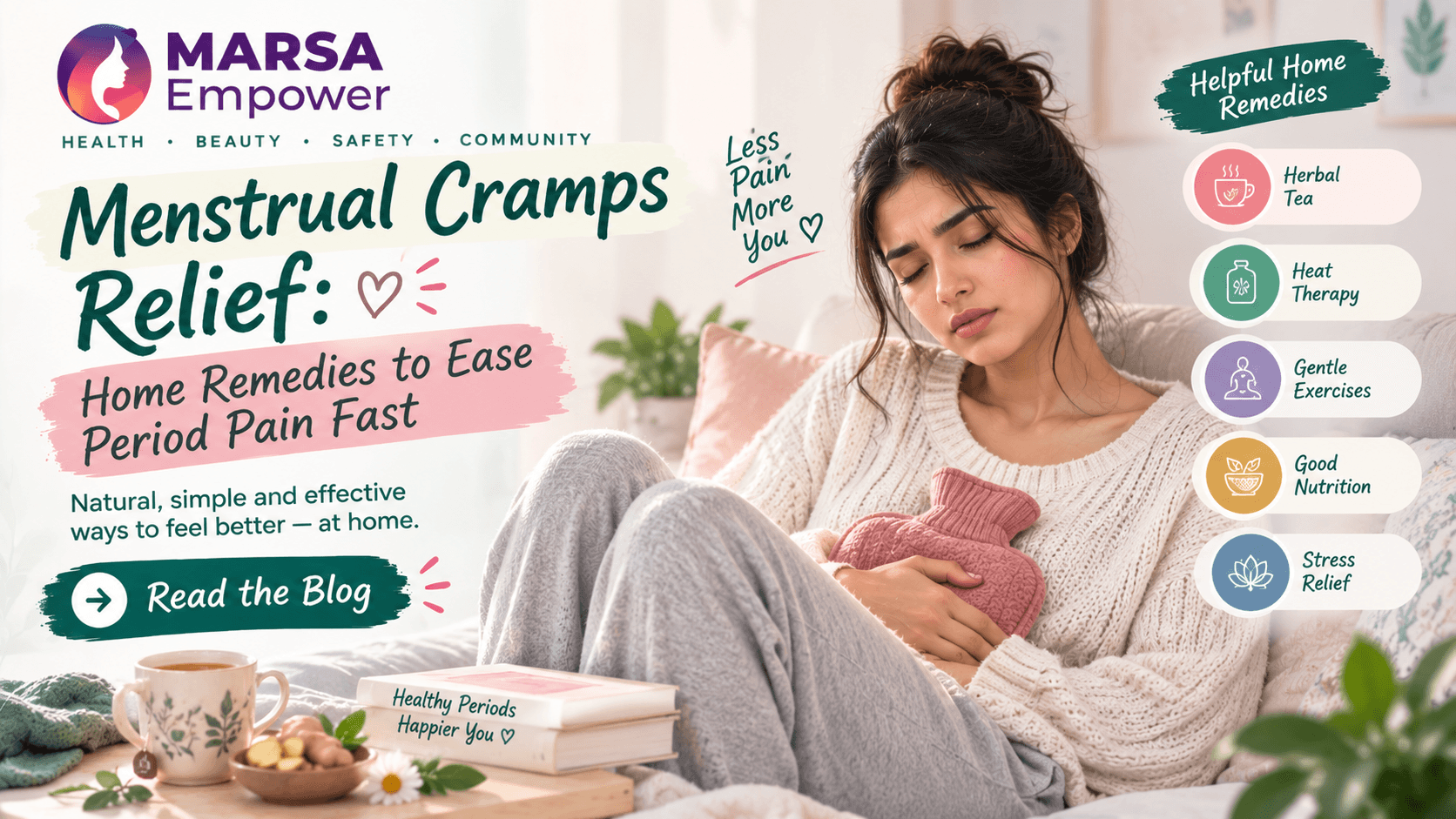 Menstrual Cramps Relief: Home Remedies to Ease Period Pain Fast