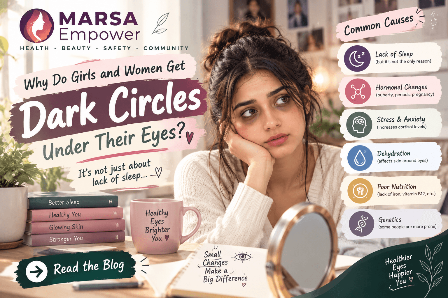 Why Do Girls and Women Get Dark Circles Under Their Eyes?
