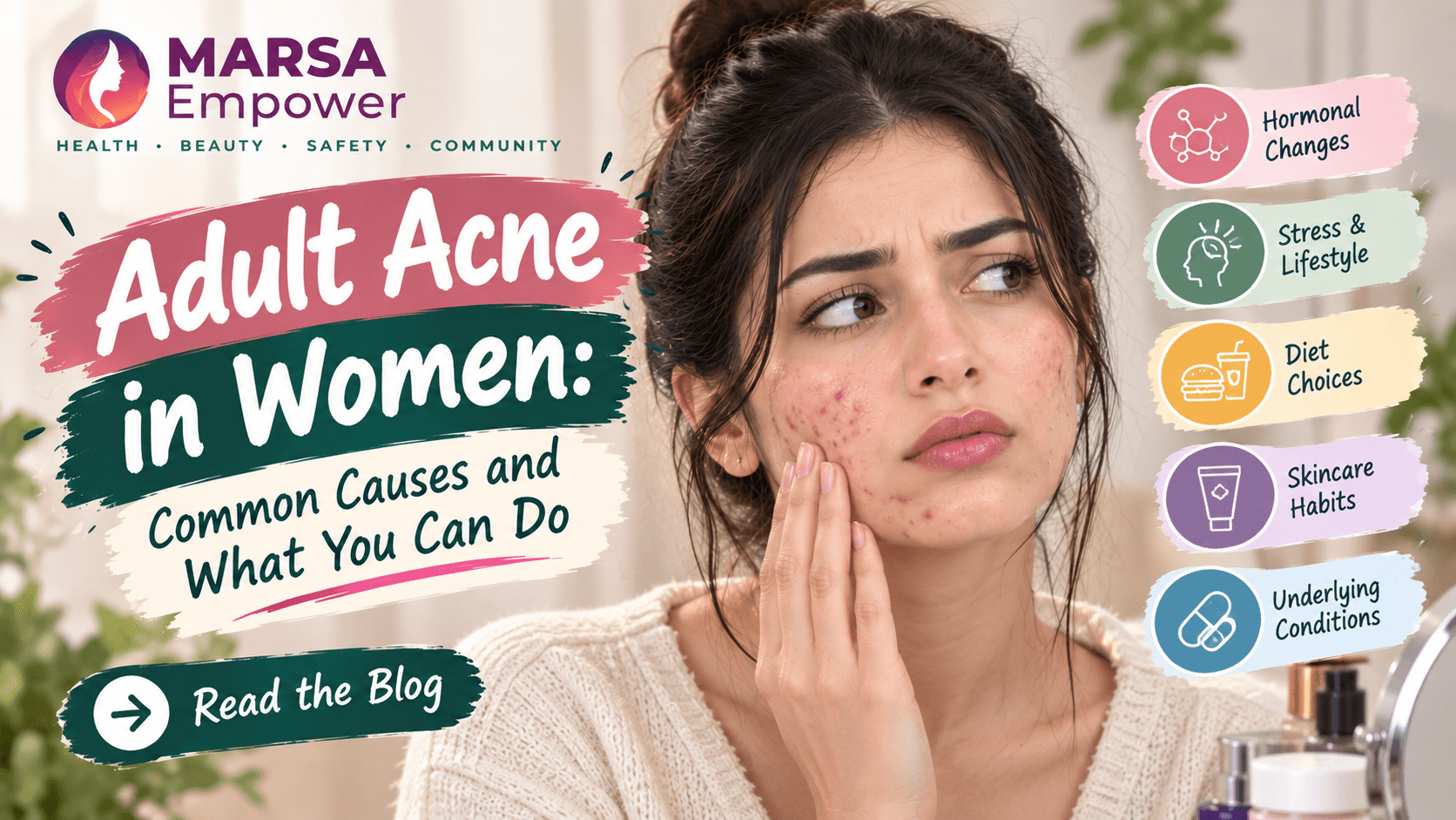 Adult Acne in Women: Common Causes and What You Can Do