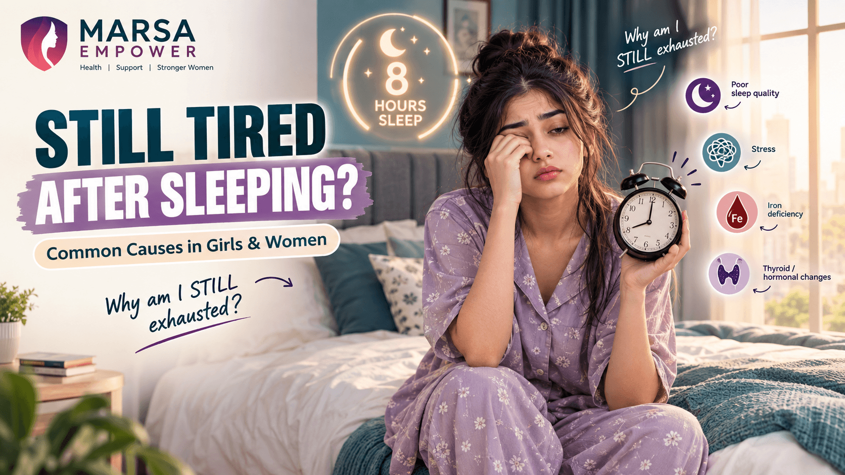 Why Do I Feel Tired Even After Sleeping? Common Causes in Girls and Women