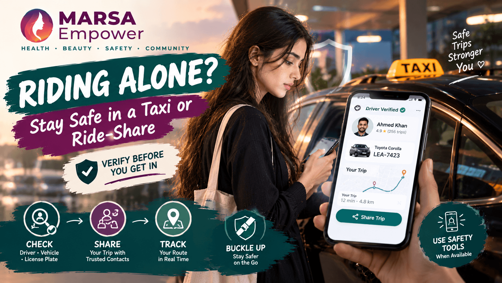 How to Stay Safe When Taking a Taxi or Ride-Share Alone