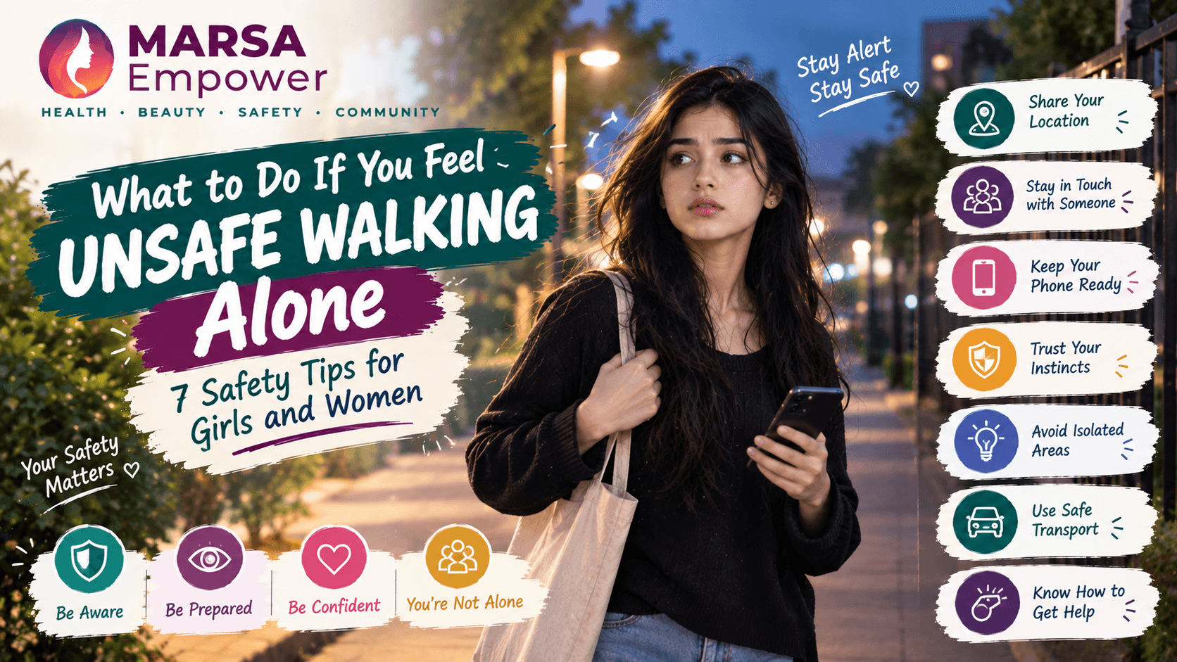 What to Do If You Feel Unsafe Walking Alone: 7 Safety Tips for Girls and Women